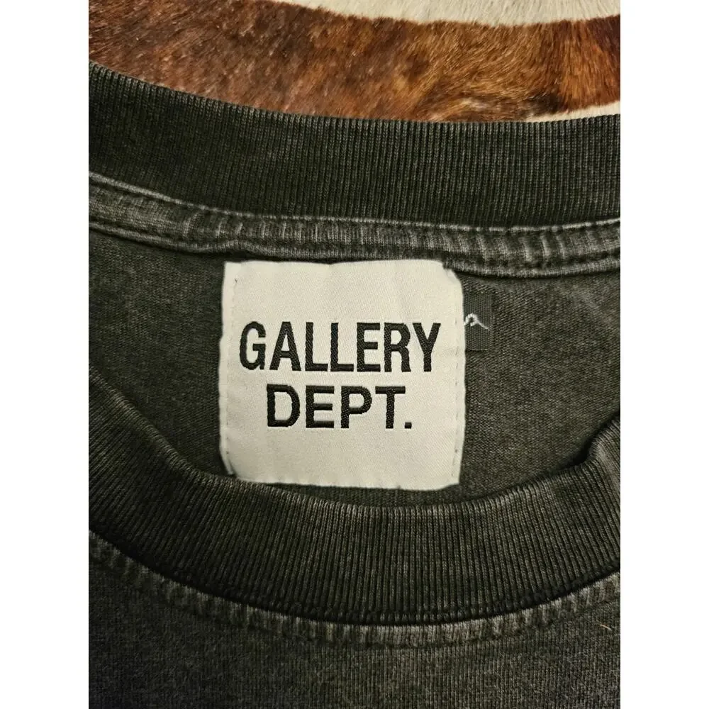 Gallery Dept. Portrait Alone In Silence Short-Sleeve T-Shirt Cropped Sz S - Picture 4 of 6